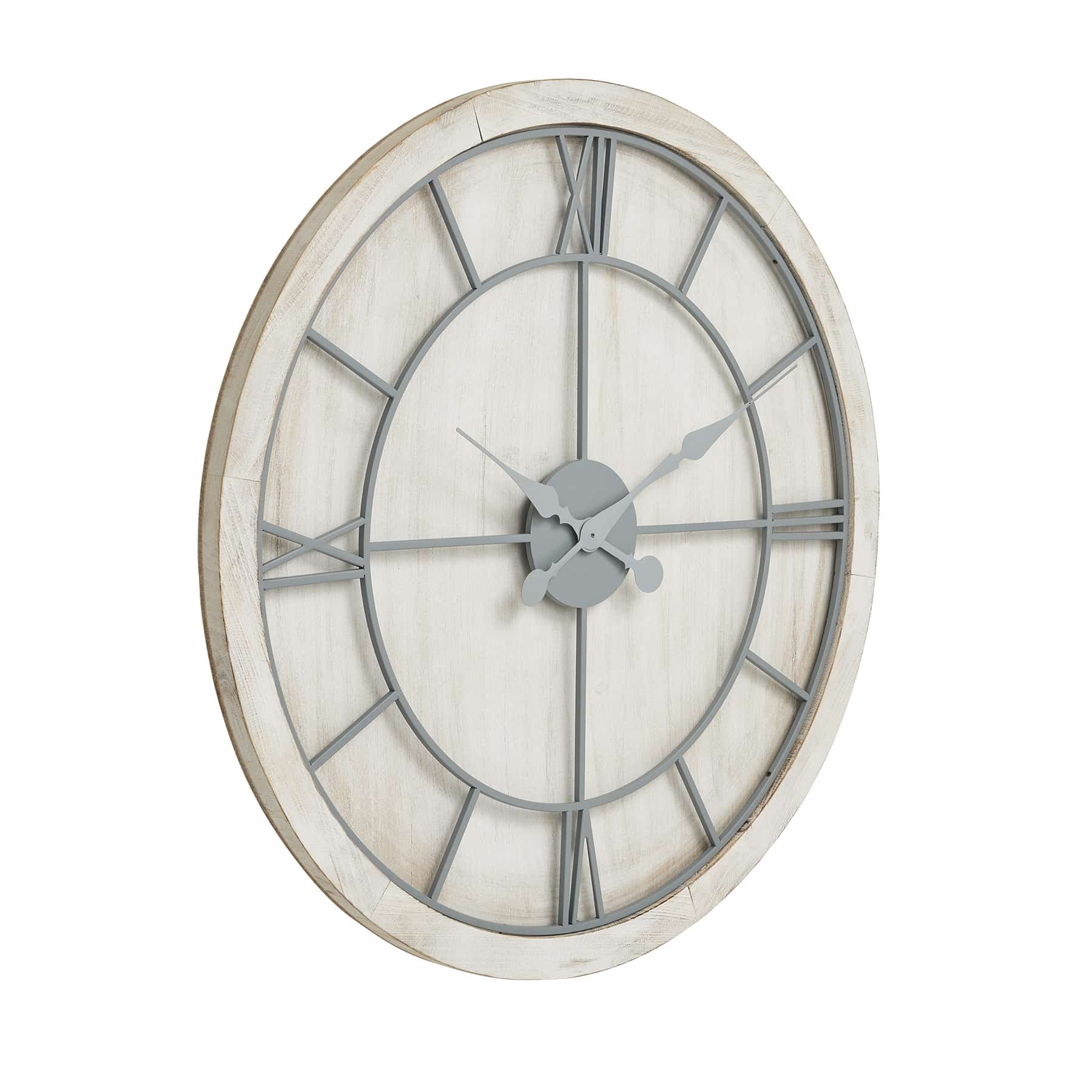 Williston White Large Wall Clock Roost Home & Lifestyle
